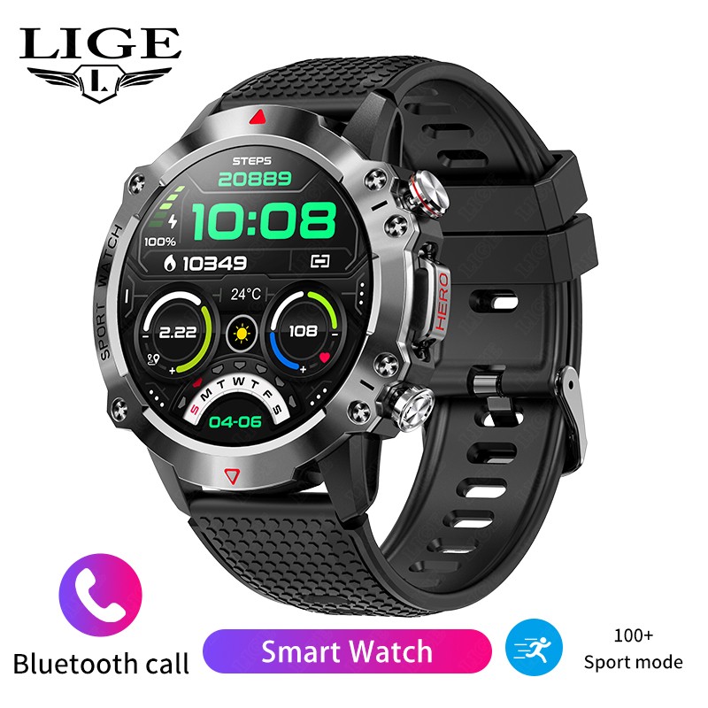 Smartwatch Watches For Sale - LIGE Men's Smartwatch Health Bracelet Heart