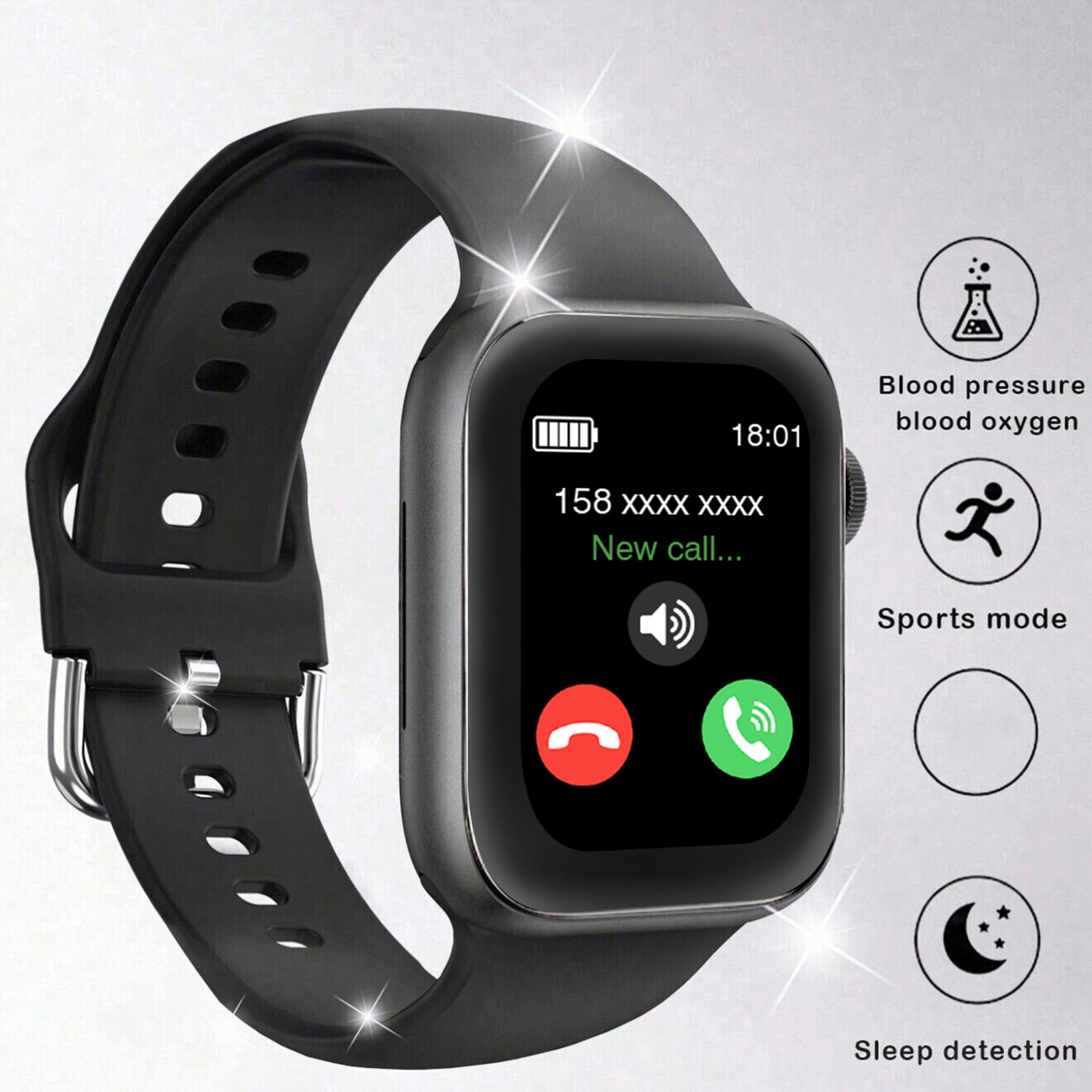Smartwatch Iphone Watch For Men - Smart Watch, Wireless Call/Dial, Multi-Sport Mode,