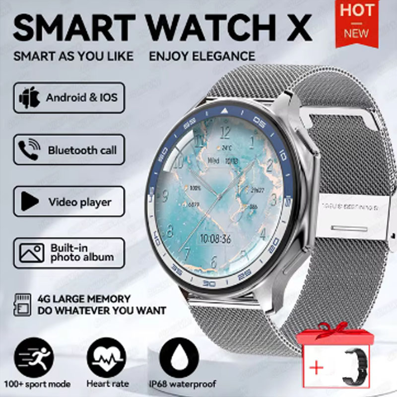 Smartwatch Iphone Watch For Men - 1.43 inch Big Screen Men Women