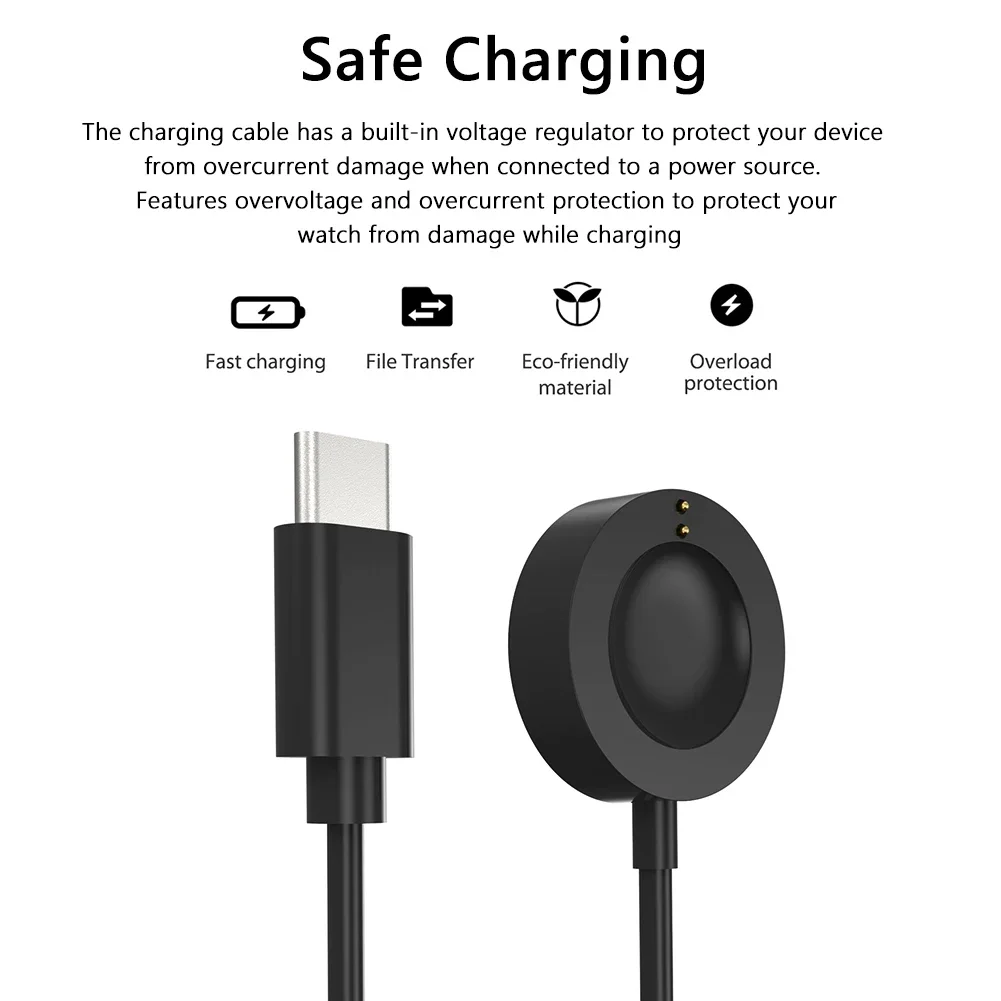 1M USB Type-C Magnetic Fast Ch - огляд і ціна Fossil Watches Smartwatch Charger