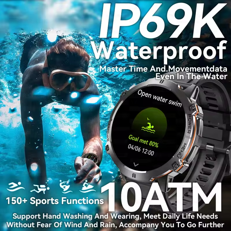 2026New Military 1000mAh Sport - огляд і ціна Smartwatch Professional Watches For Men