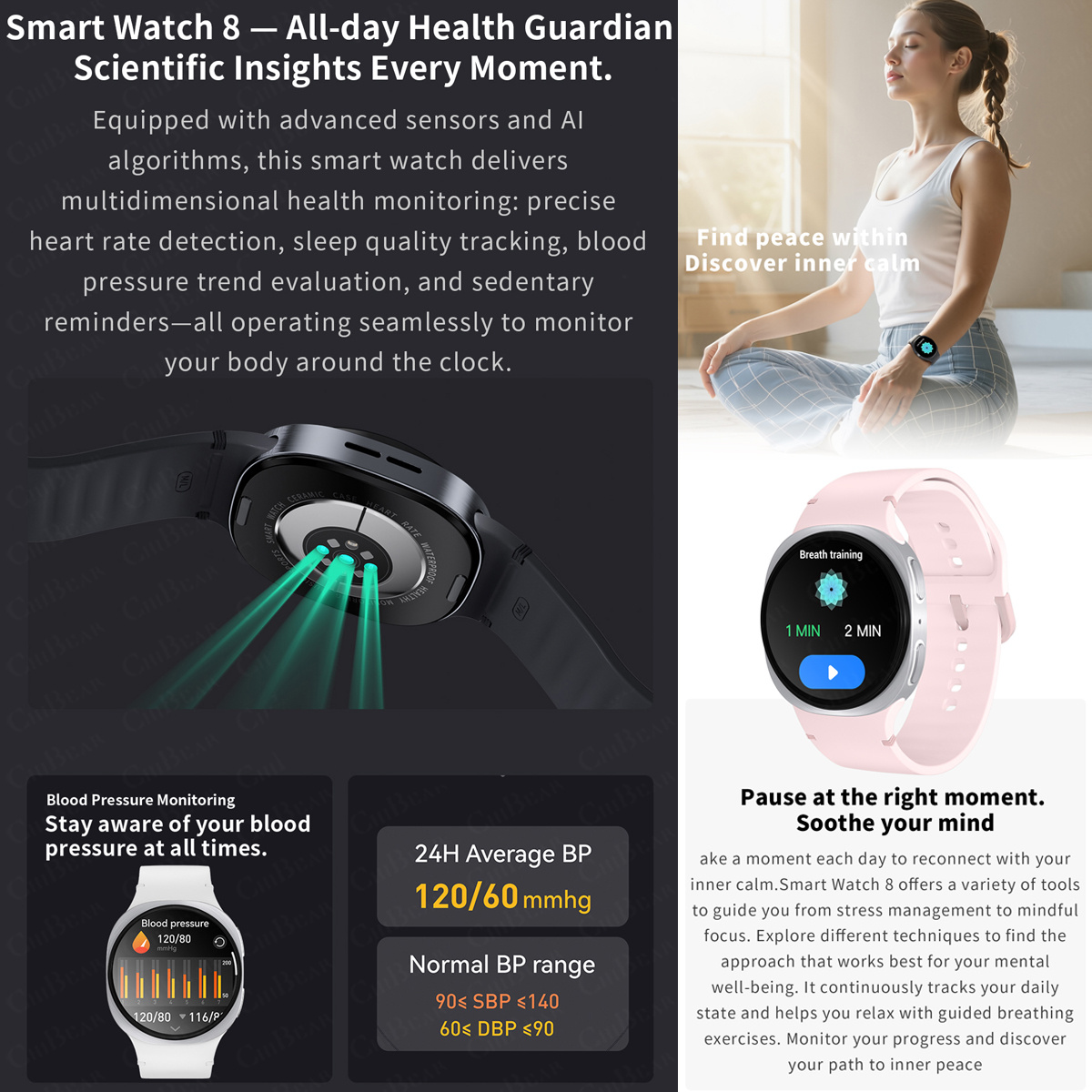 2026 New Watches 8 Mini GPS Tr - огляд і ціна Smartwatch Professional Watches For Men
