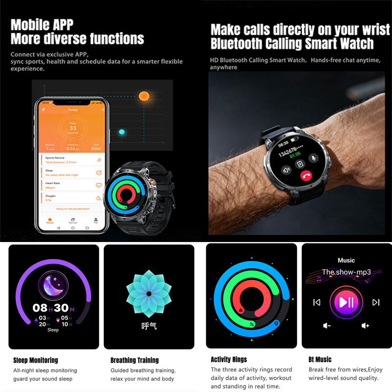 2026 New 1.46 Inch HD screen 1 - огляд і ціна Smartwatch Professional Watches For Men