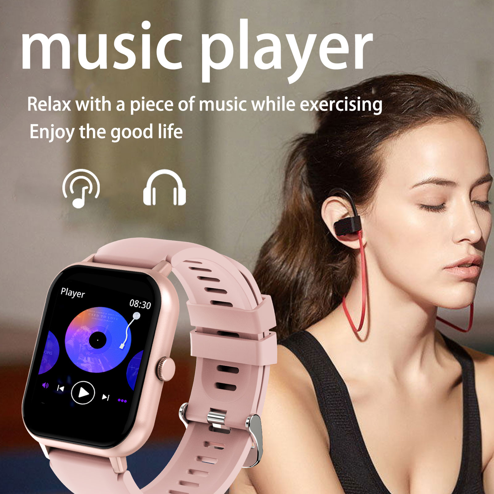 1.44inch Smart watch, wireless - огляд і ціна Smartwatch Iphone Watch For Men