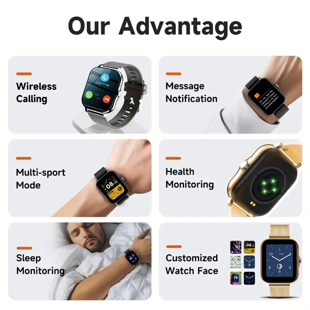 Smart Watch For Android IOS Wa - огляд і ціна Smartwatch Professional Watches For Men
