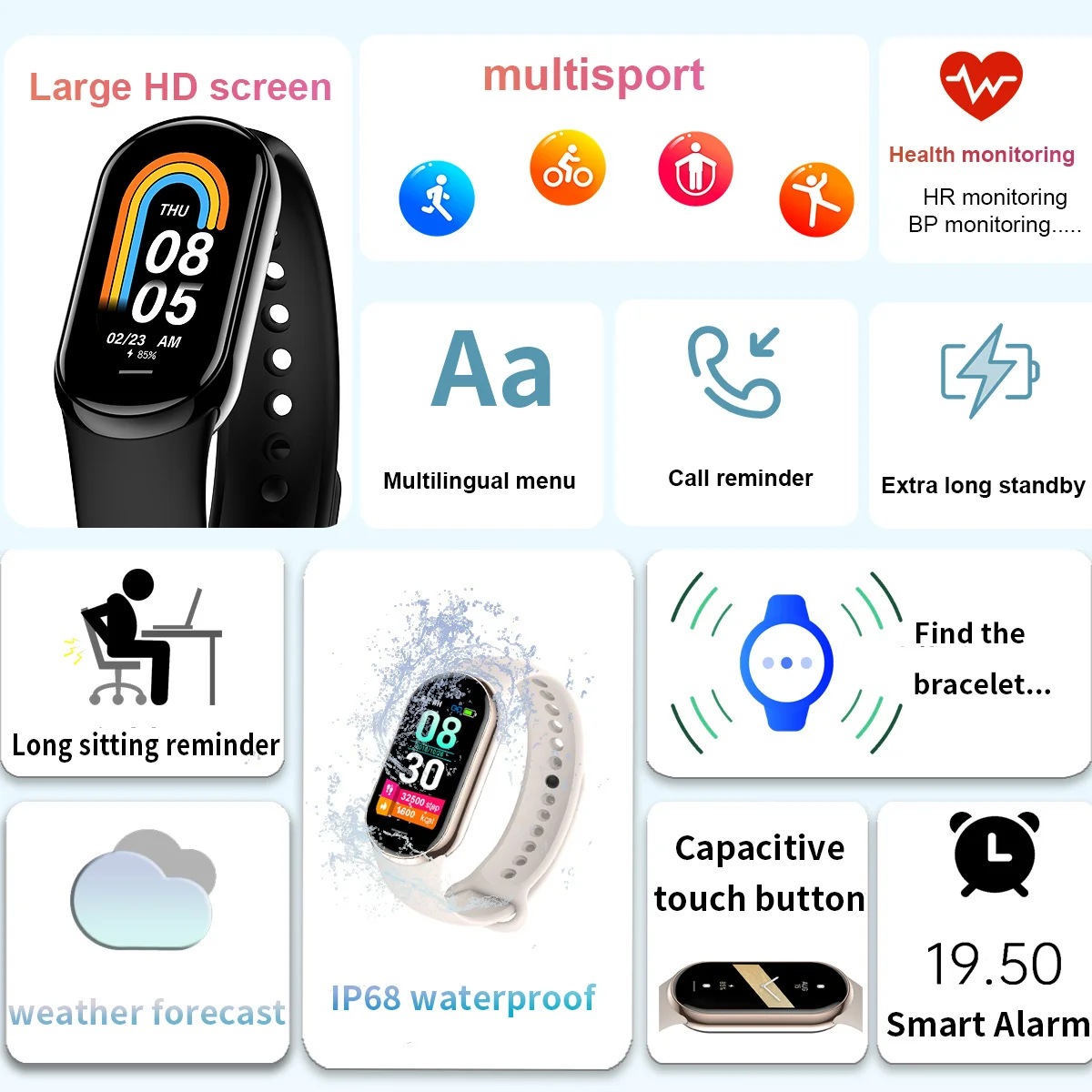 New Original Small M8 Band Sma - огляд і ціна Smartwatch Professional Watches For Men