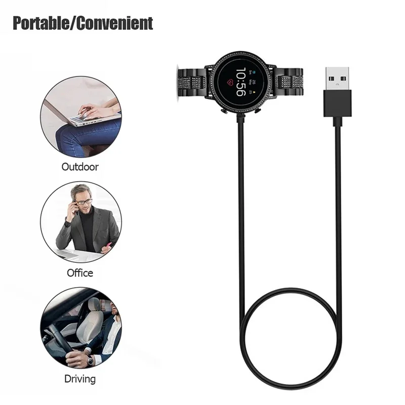 1M USB Magnetic Fast Charger D - огляд і ціна Fossil Watches Smartwatch Charger